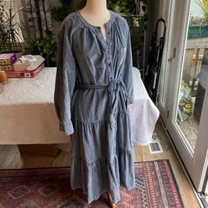 Pilcro Corduroy Blue Dress